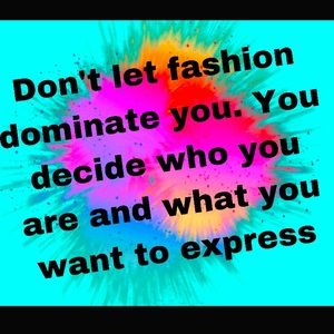 Don’t let fashion dominate you. You create the trends 🌈💜❤️